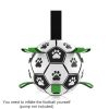 Dog Toys Interactive Pet Football Toys With Grab Tabs Dog Outdoor Training Soccer Pet Bite Chew Balls For Dog Accessories