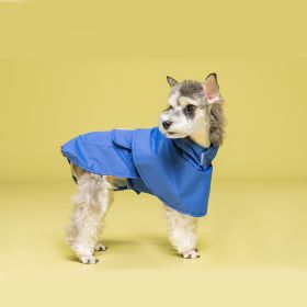 Pet Dog Cape-style Raincoat Waterproof (Option: Blue-XXXL)